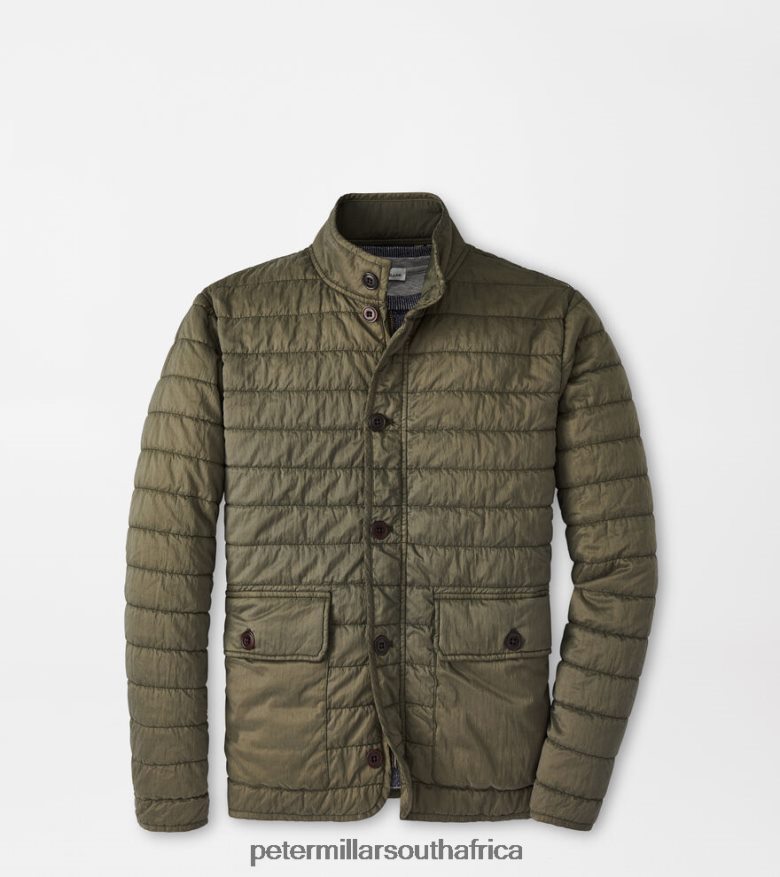 Juniper Men Peter Millar Greenwich Garment-Dyed Bomber Apparel B62P4F1093