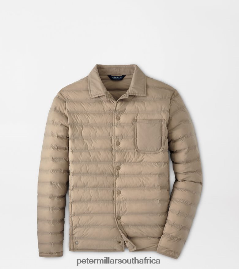 Jute Men Peter Millar Apex Snap Jacket Apparel B62P4F1085