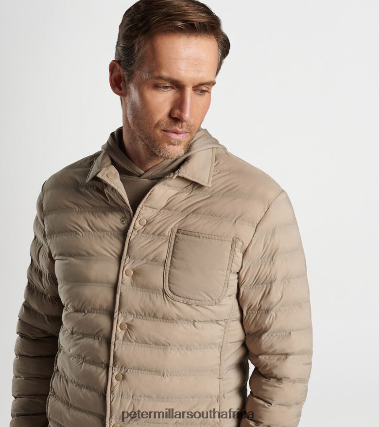 Jute Men Peter Millar Apex Snap Jacket Apparel B62P4F1085