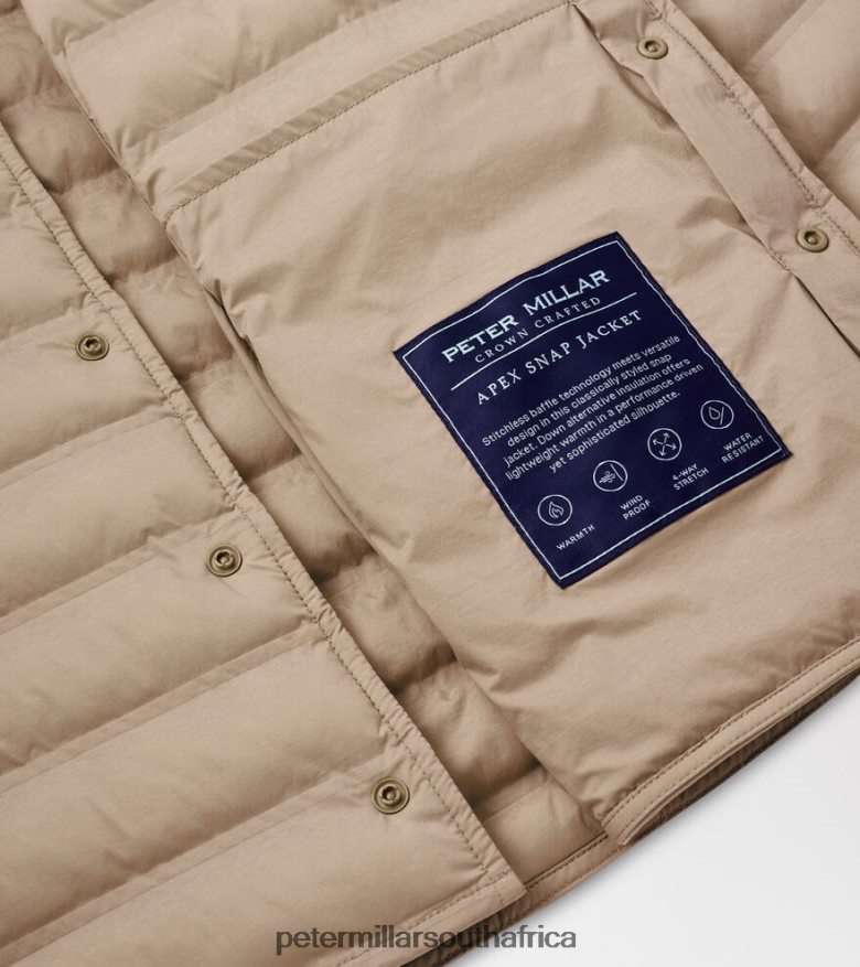 Jute Men Peter Millar Apex Snap Jacket Apparel B62P4F1085