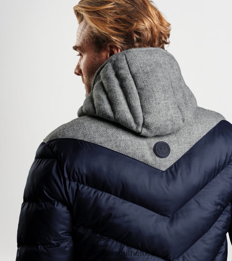 Navy/Gale Grey Men Peter Millar Alpine Parka Apparel B62P4F1100