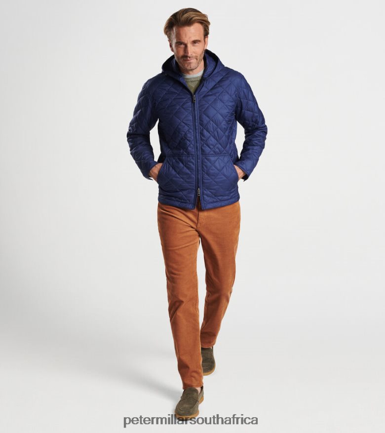 Navy Men Peter Millar Essex Full-Zip Hoodie Footwear B62P4F1076