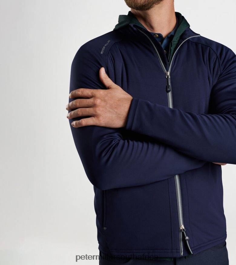 Navy Men Peter Millar Merge Elite Hybrid Jacket Apparel B62P4F1079