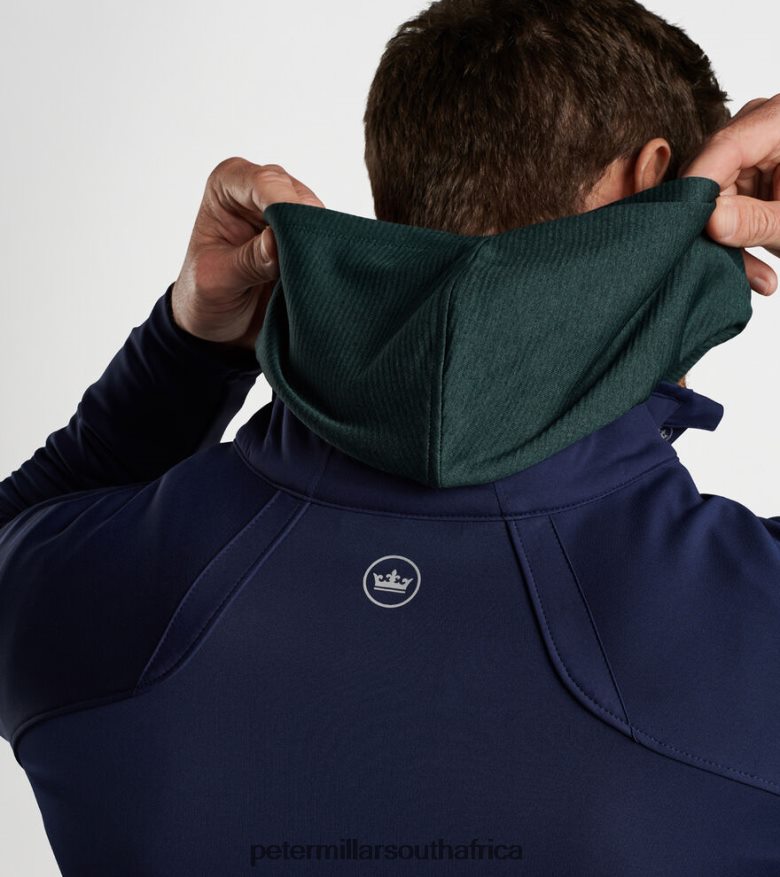 Navy Men Peter Millar Merge Elite Hybrid Jacket Apparel B62P4F1079