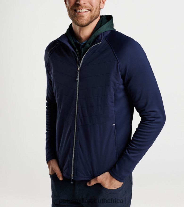 Navy Men Peter Millar Merge Elite Hybrid Jacket Apparel B62P4F1079