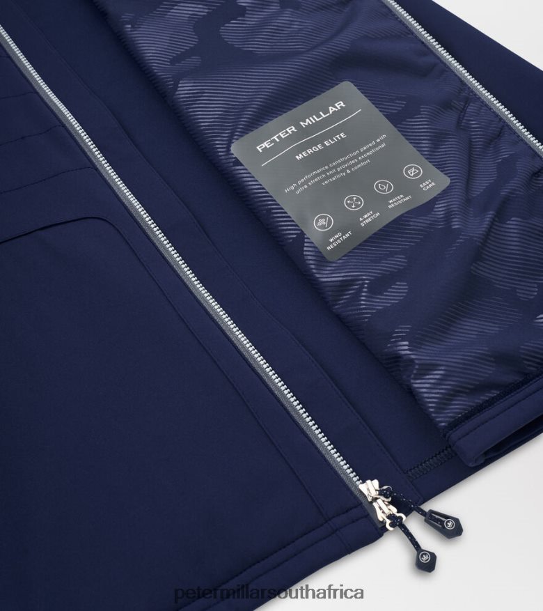 Navy Men Peter Millar Merge Elite Hybrid Jacket Apparel B62P4F1079