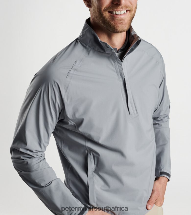 Navy Men Peter Millar Shield Half-Zip Rain Shell Apparel B62P4F1091