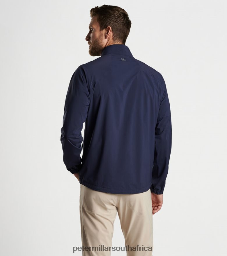 Navy Men Peter Millar Shield Half-Zip Rain Shell Apparel B62P4F1092