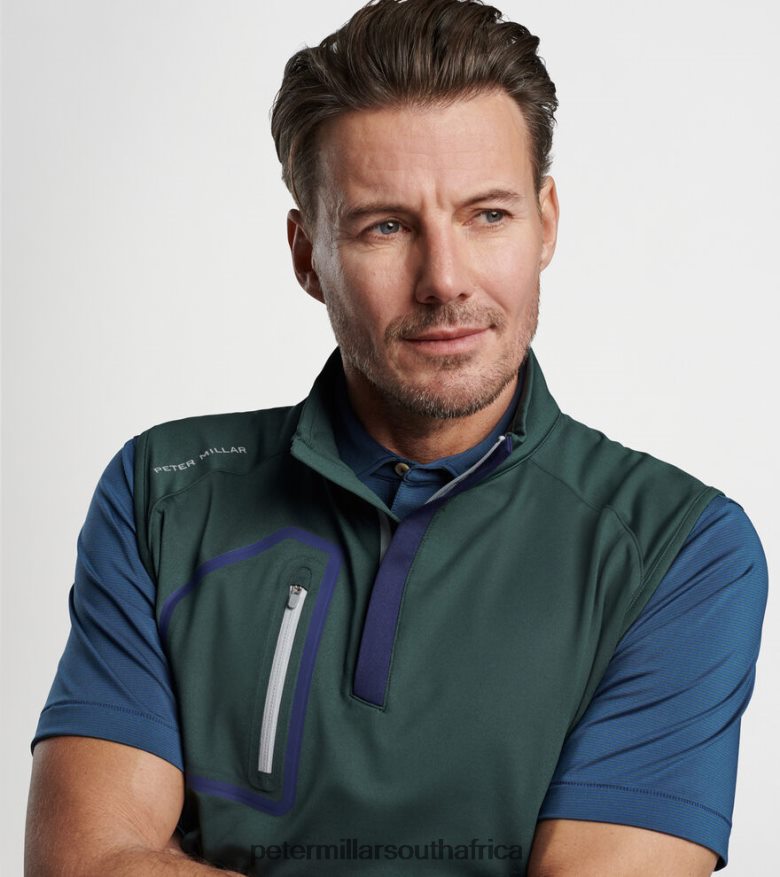 Balsam Men Peter Millar Forge Performance Quarter-Zip Vest Apparel B62P4F775