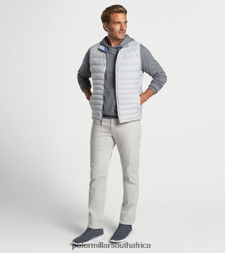 British Grey Men Peter Millar Crown Elite Light Vest Apparel B62P4F1152