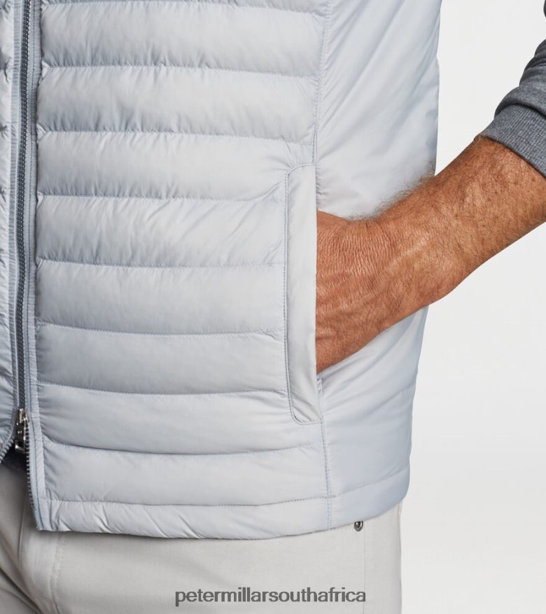 British Grey Men Peter Millar Crown Elite Light Vest Apparel B62P4F1152
