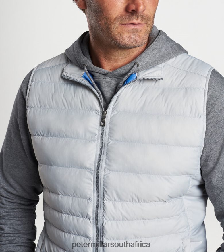 British Grey Men Peter Millar Crown Elite Light Vest Apparel B62P4F1152