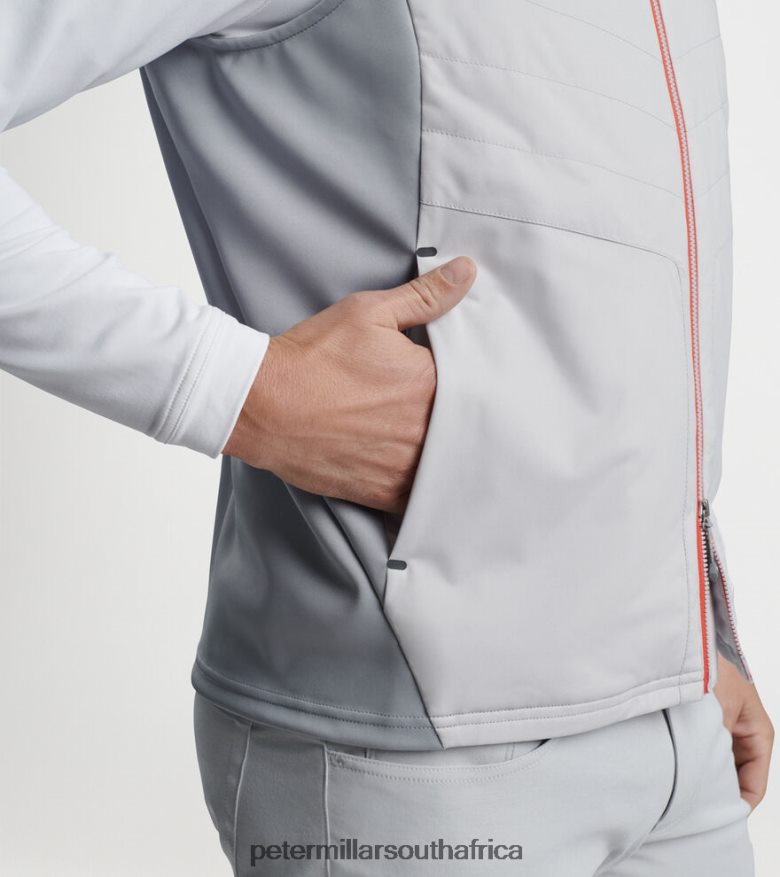 British Grey Men Peter Millar Fuse Elite Hybrid Vest Apparel B62P4F1113