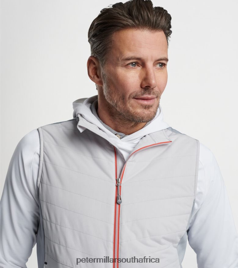 British Grey Men Peter Millar Fuse Elite Hybrid Vest Apparel B62P4F1113