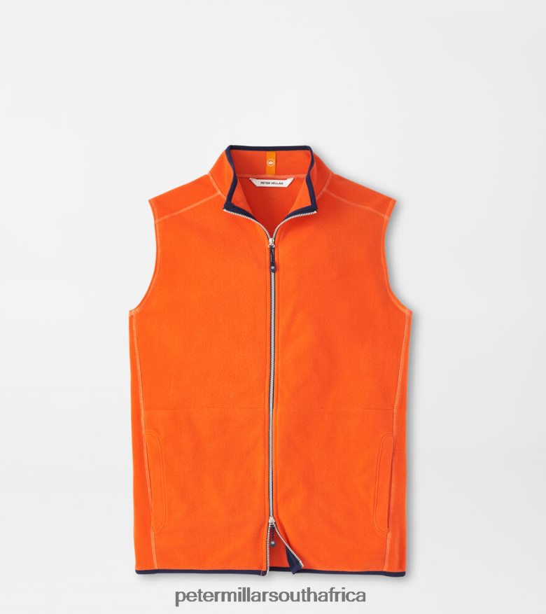Burning Sunset Men Peter Millar Thermal Flow Micro Fleece Vest Apparel B62P4F1125