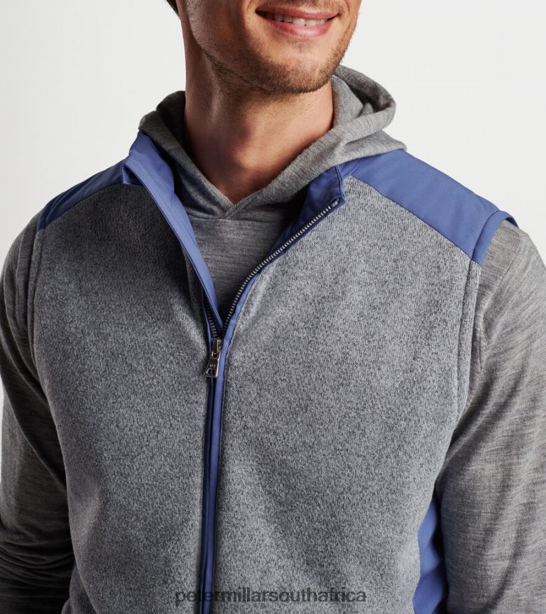 Gale Grey/Blue Pearl Men Peter Millar Cambridge Vest Apparel B62P4F1149