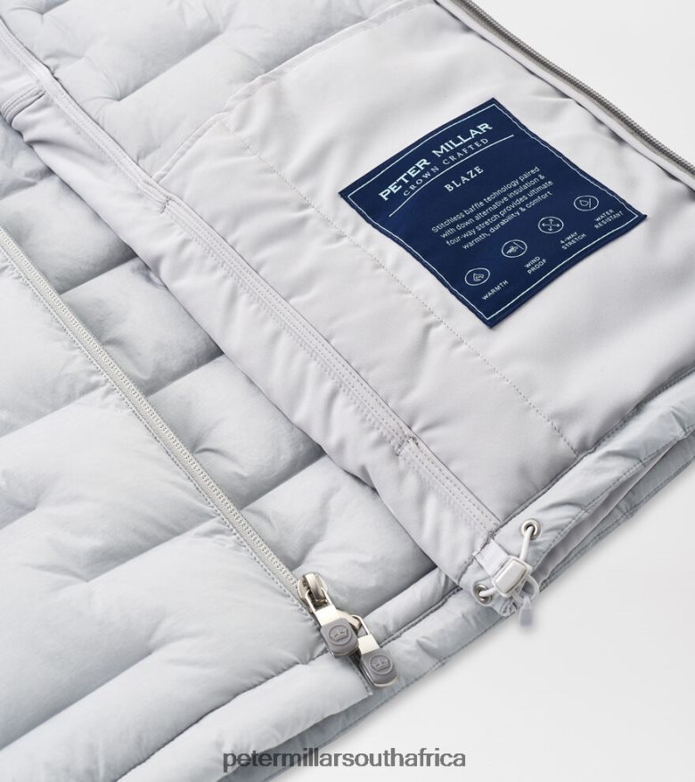 Gale Grey Men Peter Millar Blaze Insulated Vest Apparel B62P4F1119