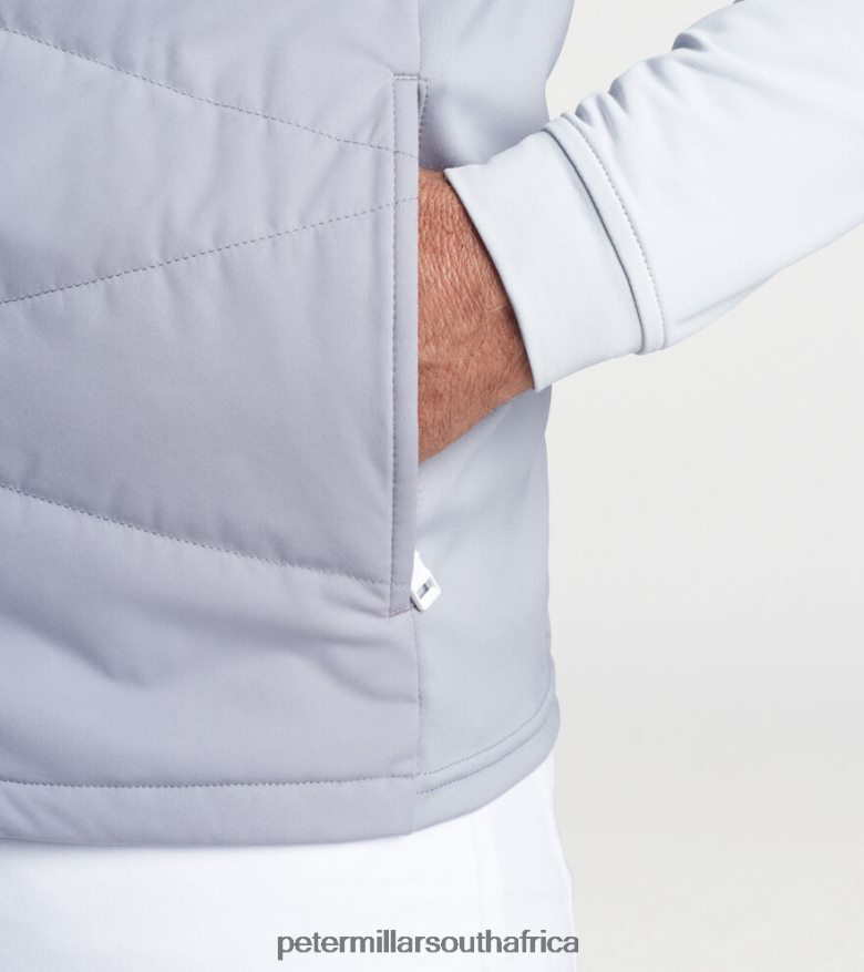 Gale Grey Men Peter Millar Fuse Hybrid Vest Apparel B62P4F1164