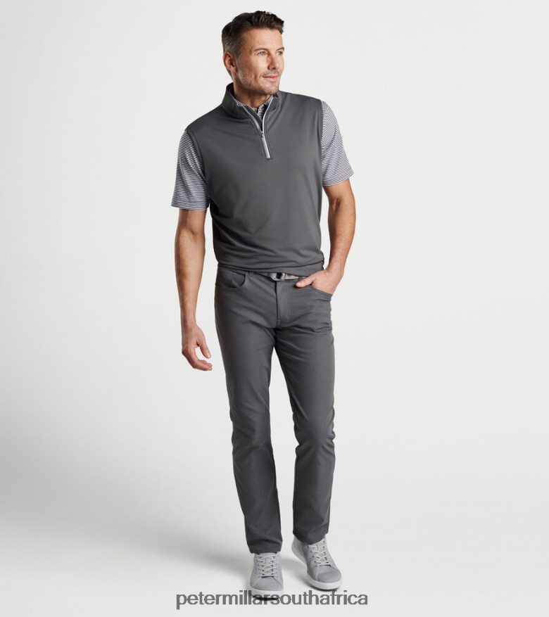 Iron Men Peter Millar Galway Stretch Loop Terry Quarter-Zip Vest Apparel B62P4F712