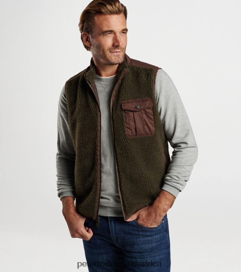 Juniper Men Peter Millar Autumn Pile Fleece Vest Apparel B62P4F1129