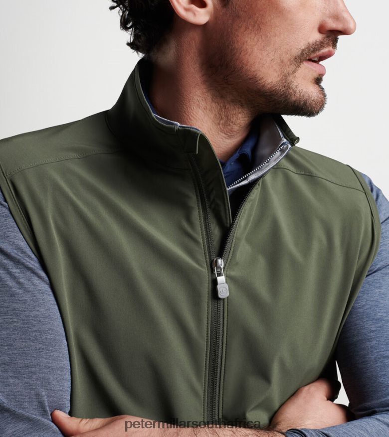 Loden Men Peter Millar Flex Adapt Full-Zip Vest Apparel B62P4F1131