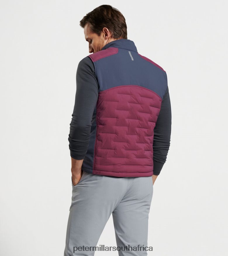 Merlot Men Peter Millar Blaze Insulated Vest Apparel B62P4F1120