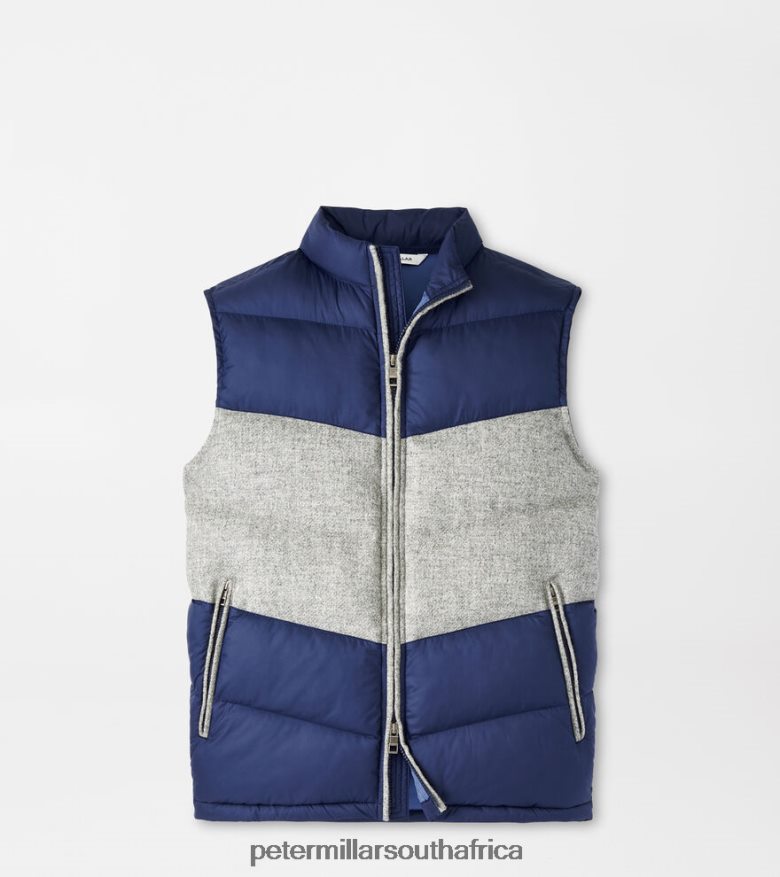Navy/Gale Grey Men Peter Millar Alpine Vest Apparel B62P4F1168