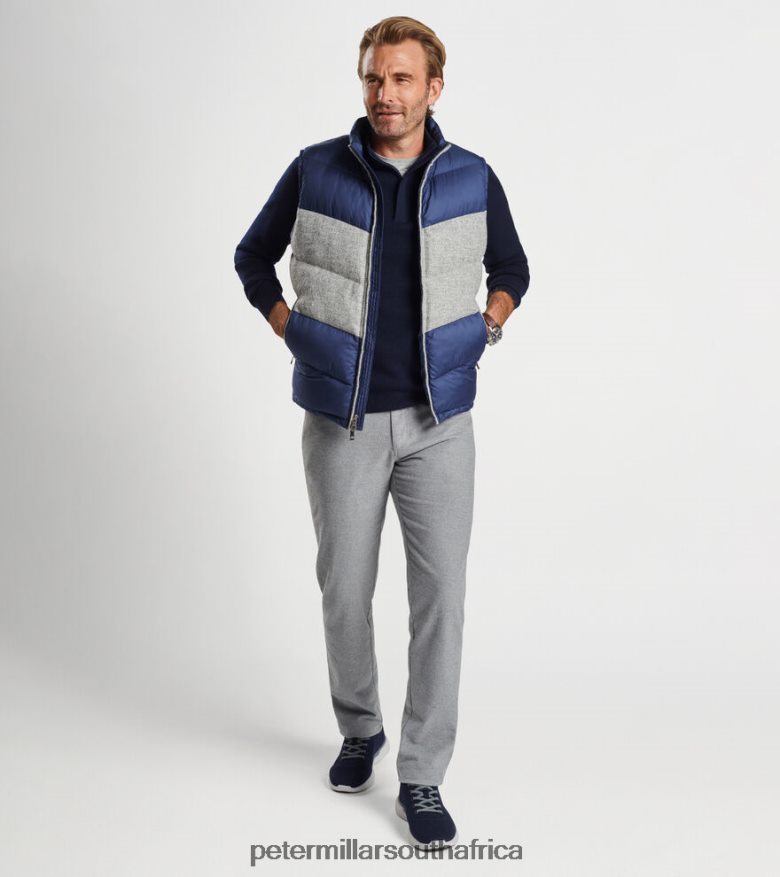 Navy/Gale Grey Men Peter Millar Alpine Vest Apparel B62P4F1168
