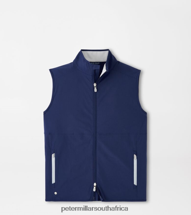 Navy Men Peter Millar Flex Adapt Full-Zip Vest Apparel B62P4F1132
