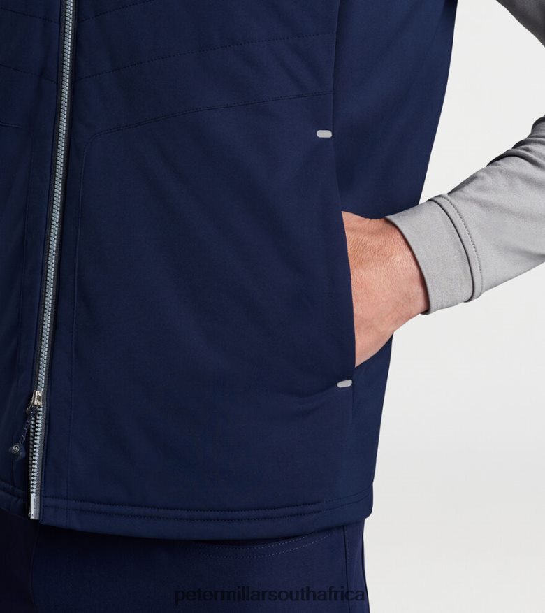 Navy Men Peter Millar Fuse Elite Hybrid Vest Apparel B62P4F1115
