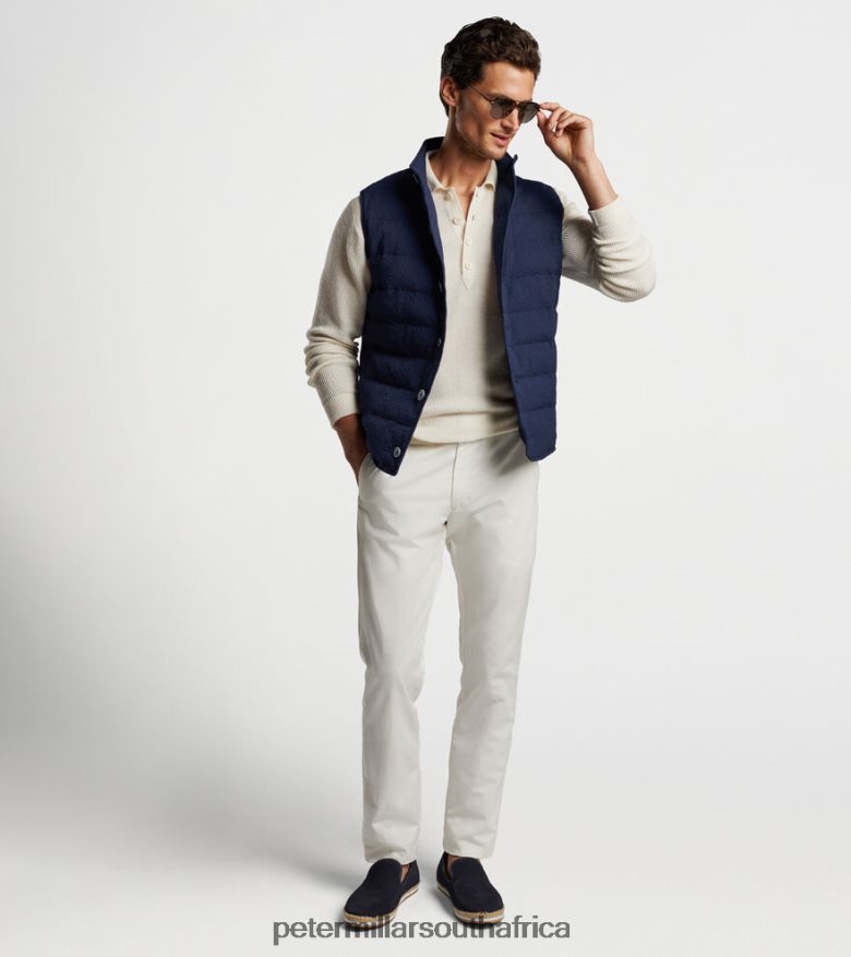 Navy Men Peter Millar Smith Seersucker Vest Apparel B62P4F1184