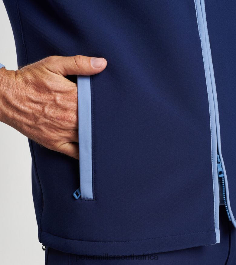 Navy Men Peter Millar Squallblock Vest Apparel B62P4F1139