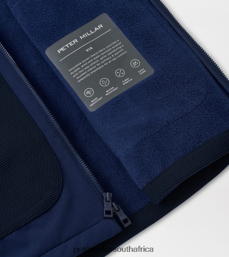 Navy Men Peter Millar Via Vest Apparel B62P4F1146