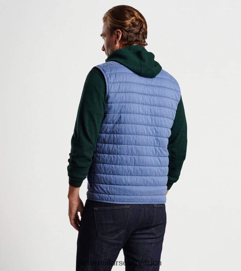 Star Dust Men Peter Millar Greenwich Garment-Dyed Vest Apparel B62P4F1124