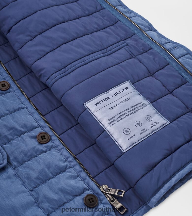 Star Dust Men Peter Millar Greenwich Garment-Dyed Vest Apparel B62P4F1124