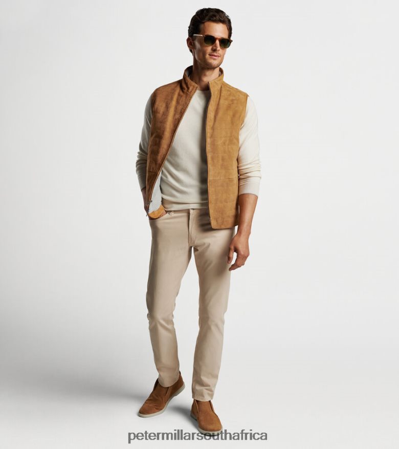 Summer Dunes Men Peter Millar Vista Suede Vest Apparel B62P4F1183