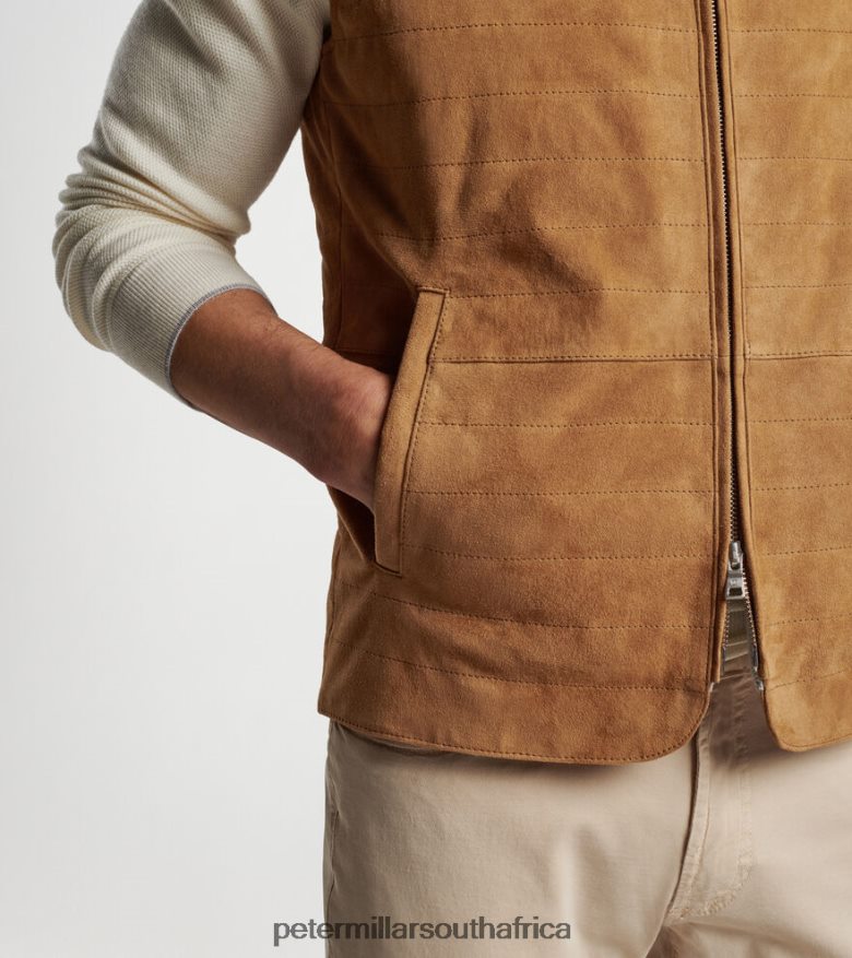 Summer Dunes Men Peter Millar Vista Suede Vest Apparel B62P4F1183