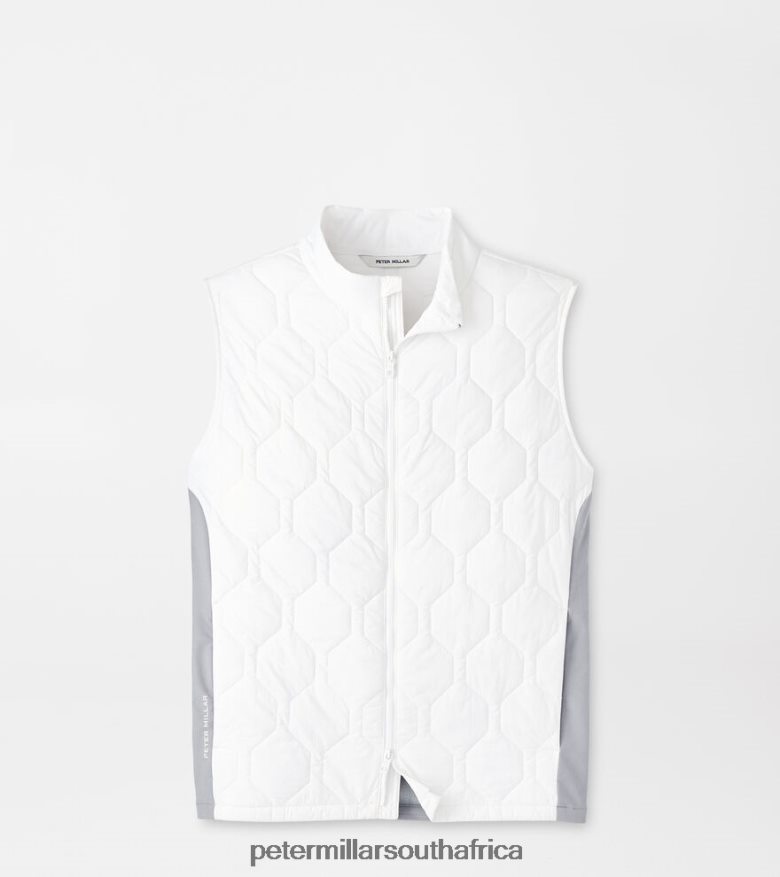 White/Gale Grey Men Peter Millar Blitz Vest Apparel B62P4F1155