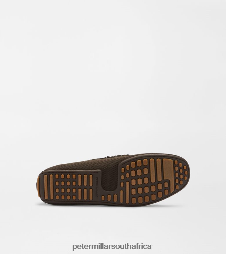 Brown Men Peter Millar Cruise Knit Driver Footwear B62P4F1060