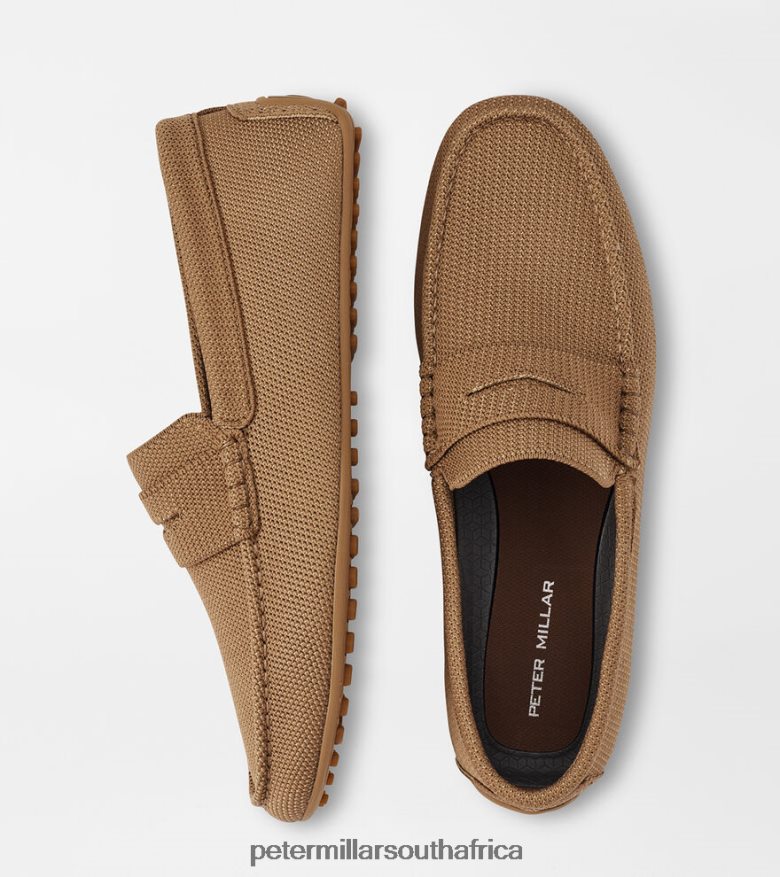 Khaki Men Peter Millar Cruise Knit Driver Footwear B62P4F1062