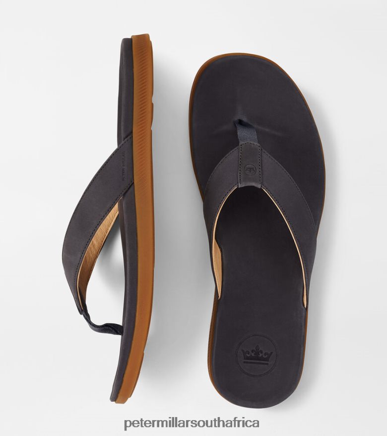 Navy Men Peter Millar Hyperlight Slide Nubuck Flip Flop Footwear B62P4F1064