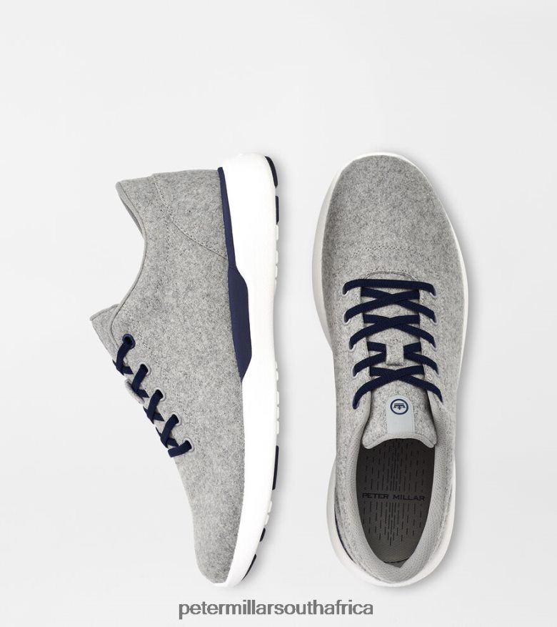 Nickel Men Peter Millar Glide Performance Wool Sneaker Footwear B62P4F1057