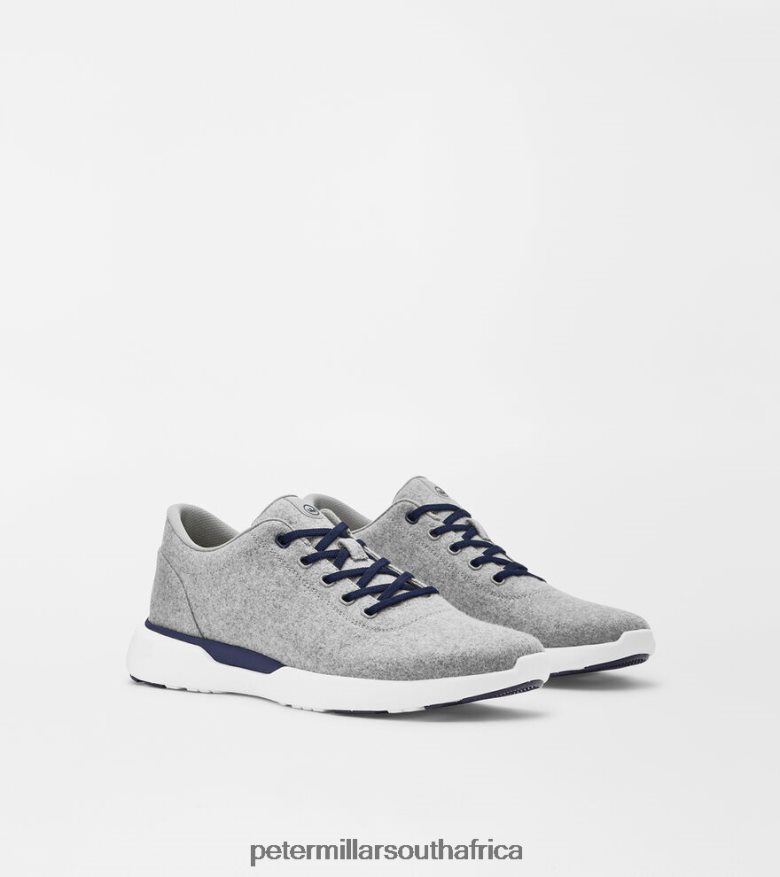 Nickel Men Peter Millar Glide Performance Wool Sneaker Footwear B62P4F1057