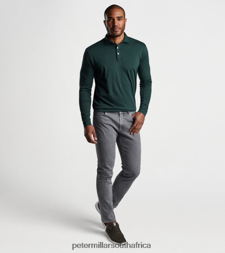 Balsam Men Peter Millar Pilot Mill Long-Sleeve Polo Apparel B62P4F326