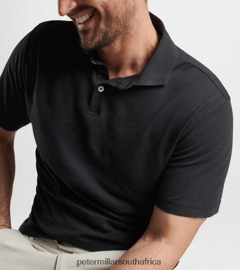 Black Men Peter Millar Journeyman Polo Apparel B62P4F391