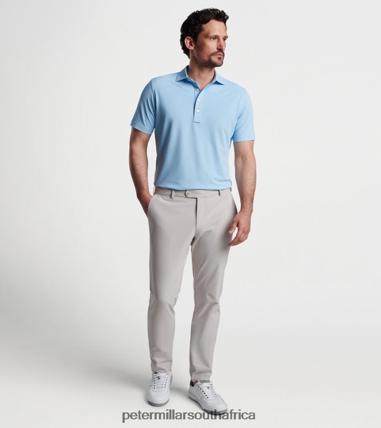Blue Frost Men Peter Millar Soul Performance Mesh Polo Apparel B62P4F278