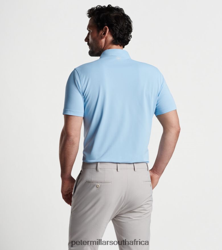 Blue Frost Men Peter Millar Soul Performance Mesh Polo Apparel B62P4F278