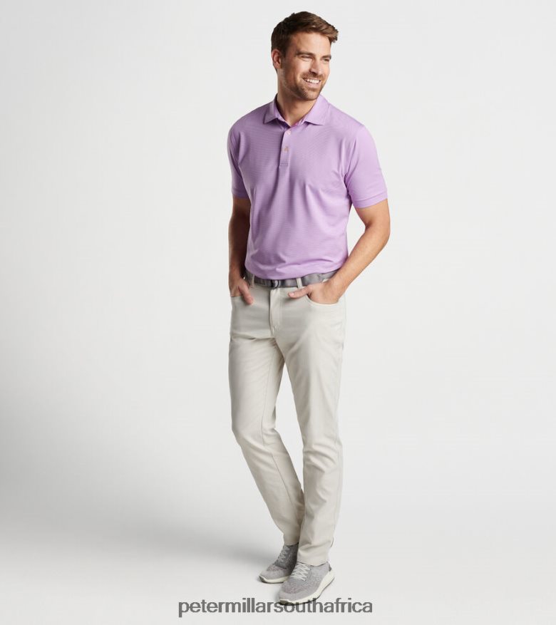 Cape Red Men Peter Millar Jubilee Stripe Performance Polo Apparel B62P4F295