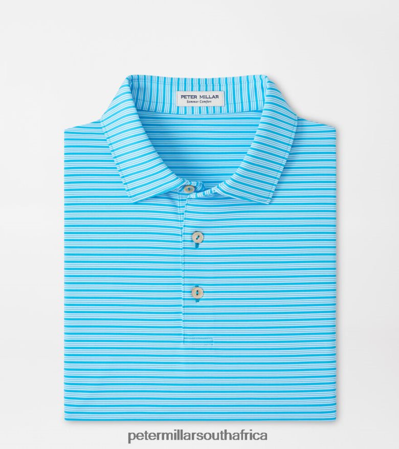 Carribean Men Peter Millar Heritage Performance Jersey Polo Apparel B62P4F304