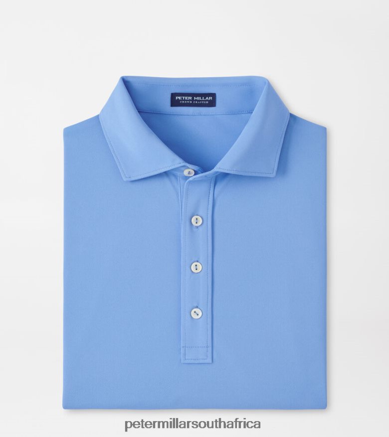 Cascade Blue Men Peter Millar Soul Performance Mesh Polo Apparel B62P4F286